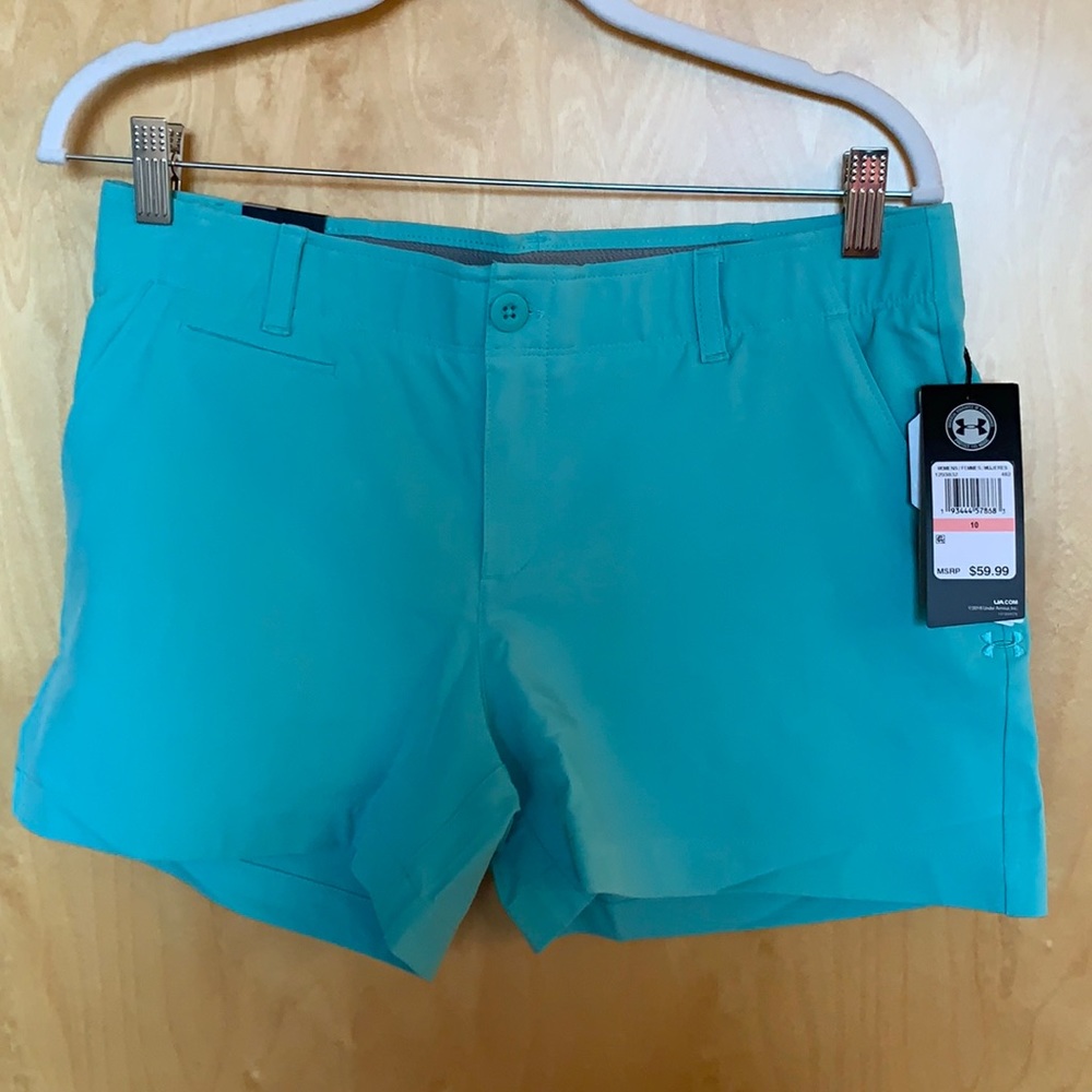 Under Armour Golf Links 4” shorts 10 teal